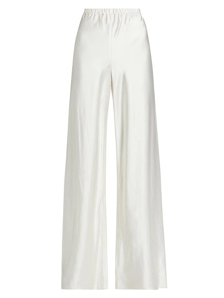 Harmony Satin Wide-Leg Pants