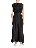 24E Show Draped Jersey Maxi Dress