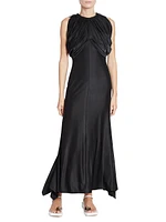 24E Show Draped Jersey Maxi Dress