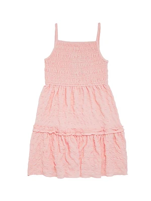 Girl's Smocked Sleeveless Dress