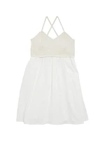 Girl's Knit Sleeveless Dress