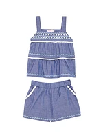 Little Girl's 2-Piece Top & ShortsSet