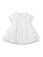 Baby Girl's Sateen Dress & Bloomers Set