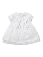 Baby Girl's Sateen Dress & Bloomers Set