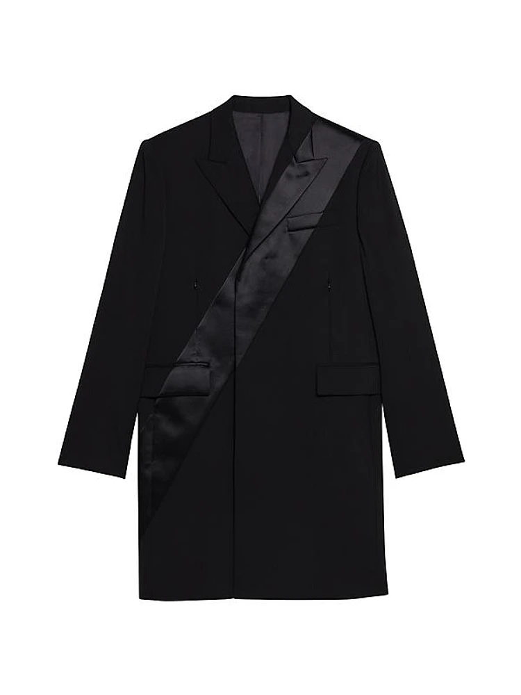 Wool Tuxedo Car Coat