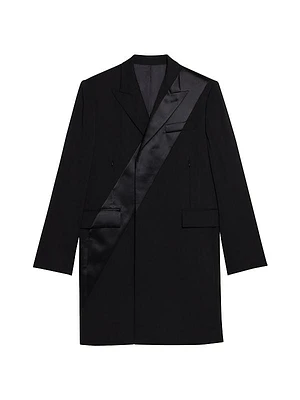 Wool Tuxedo Car Coat