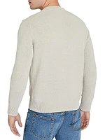 Statement Cotton-Blend Crewneck Sweater