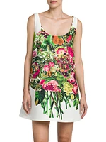 Mystical Bloom Floral Cotton Minidress