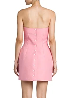 Strapless Cotton Minidress