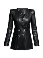 Claude Recycled Leather Blazer