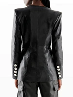 Claude Recycled Leather Blazer