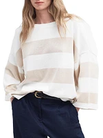 Barbour Vivienne Striped Cotton Knit Sweater