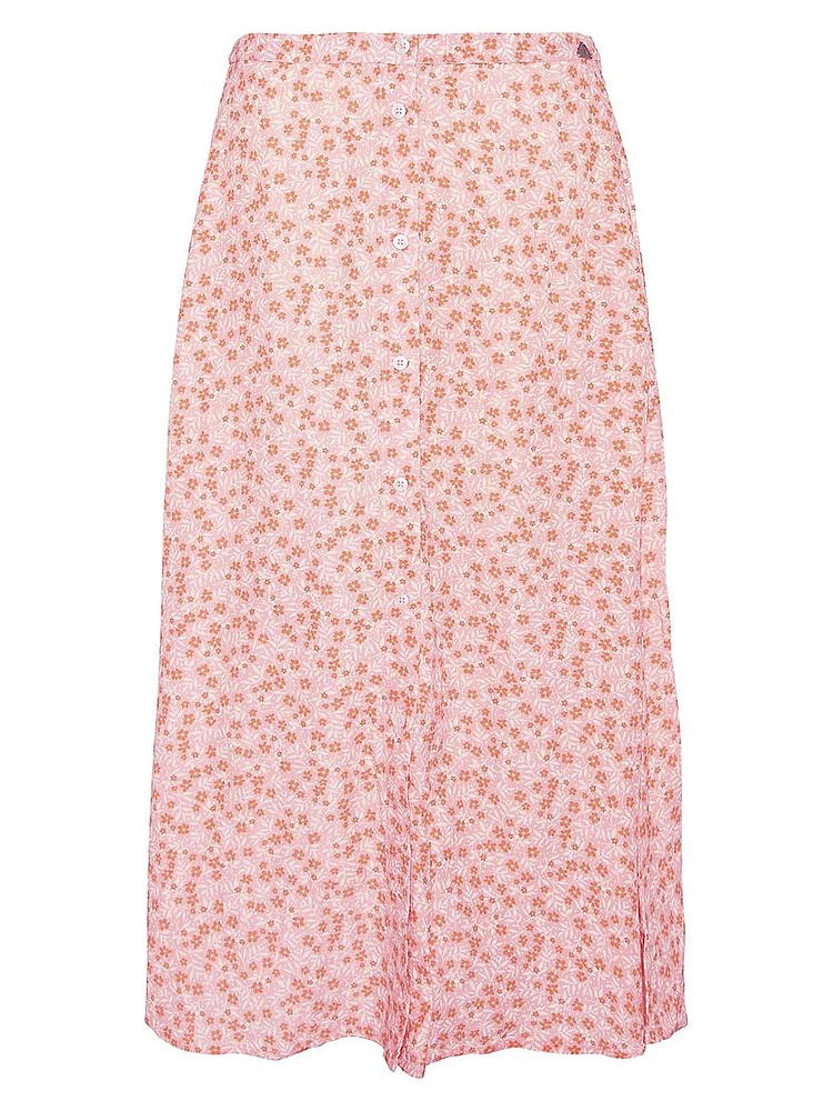 Sandgate Ditzy Floral Midi-Skirt