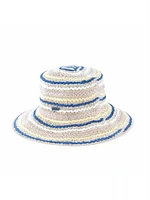 Dana Cloche Stripe Sun Hat