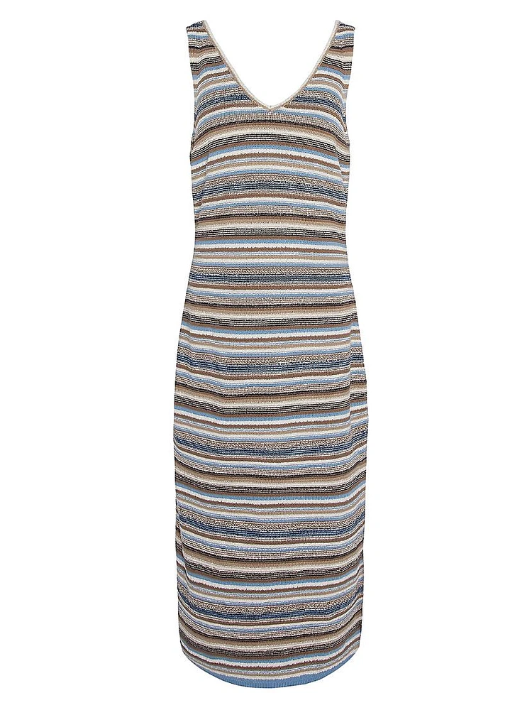 Blakeney Stripe Cotton-Blend Knit Midi-Dress