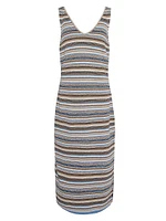 Blakeney Stripe Cotton-Blend Knit Midi-Dress