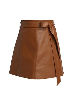 Courtney Faux Leather Skirt