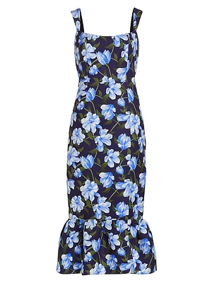 Laura Floral Midi-Dress