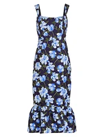 Laura Floral Midi-Dress