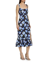 Laura Floral Midi-Dress