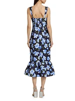 Laura Floral Midi-Dress