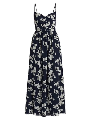 Sienna Floral Chiffon Maxi Dress