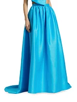 Sydney Dupion Flared Maxi Skirt