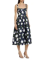 Olena Floral Fit & Flare Midi-Dress