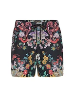 Mid-Length Floral Board Shorts