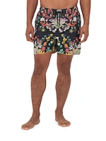 Mid-Length Floral Board Shorts