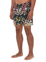 Mid-Length Floral Board Shorts