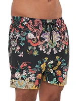 Mid-Length Floral Board Shorts