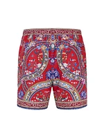 Mid-Length Printed Board Shorts