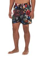 Mid-Length Floral Board Shorts