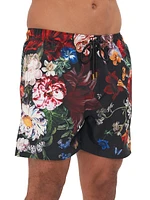 Mid-Length Floral Board Shorts