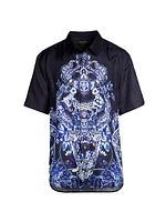 Delft Dynasty Silk Oversized Shirt