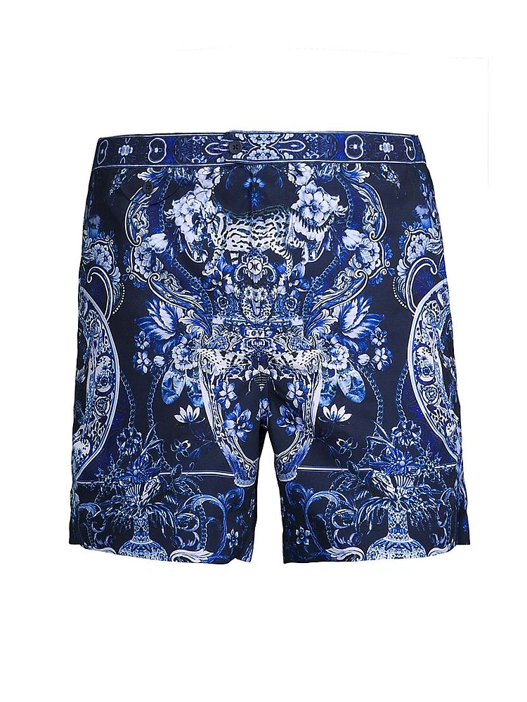 Delft Dynasty Abstract Swim Shorts