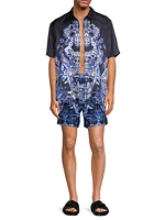 Delft Dynasty Abstract Swim Shorts