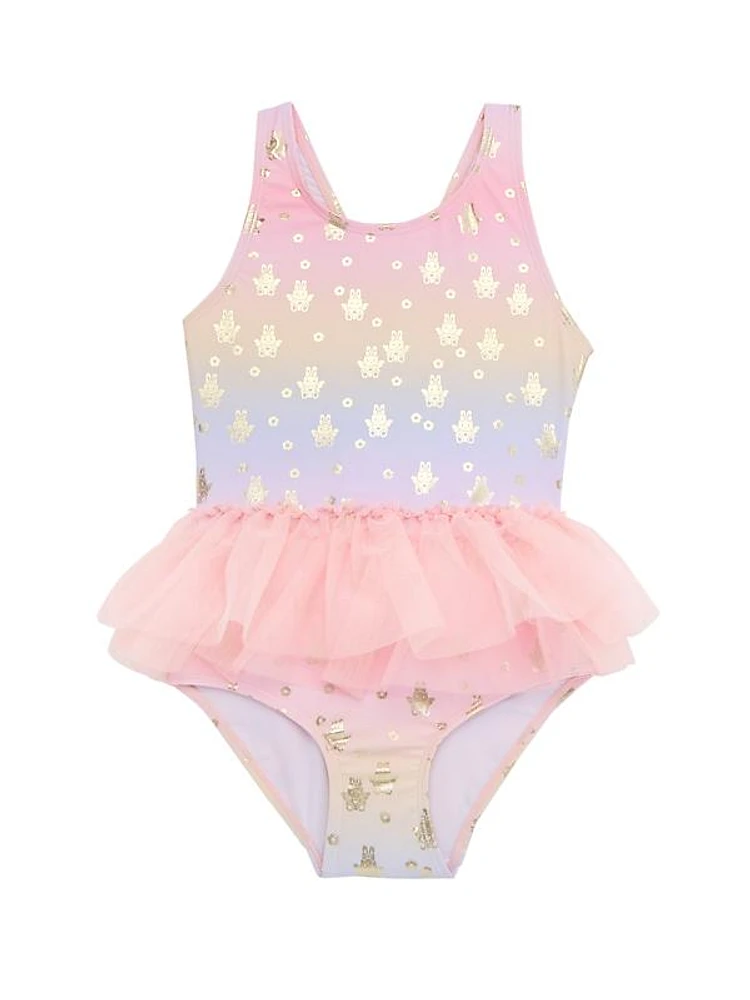 Baby Girl's & Little Girl's & Girl's Fairy Bunny Ballet Swimsuit