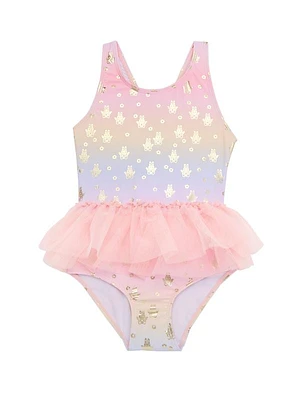 Baby Girl's & Little Girl's & Girl's Fairy Bunny Ballet Swimsuit