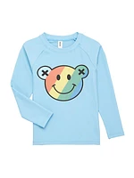 Baby Boy's, Little Boy's & Boy's Smiley Rainbow Rashguard Swim Top