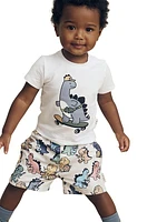 Baby Boy's & Little Boy's Memory Lane Skatin' Dino T-Shirt