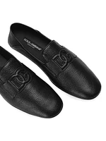 Logo-Appliqué Leather Driving Loafers