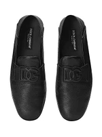 Logo-Appliqué Leather Driving Loafers