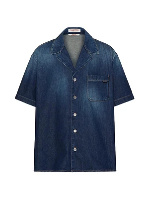 Denim Chambray Bowling Shirt