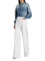 Flip High-Rise Wide-Leg Jeans