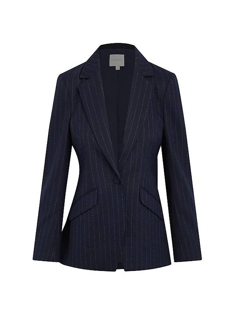 The Favorite Pinstriped Blazer