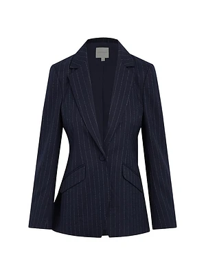 The Favorite Pinstriped Blazer