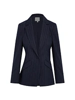 The Favorite Pinstriped Blazer