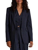 The Favorite Pinstriped Blazer